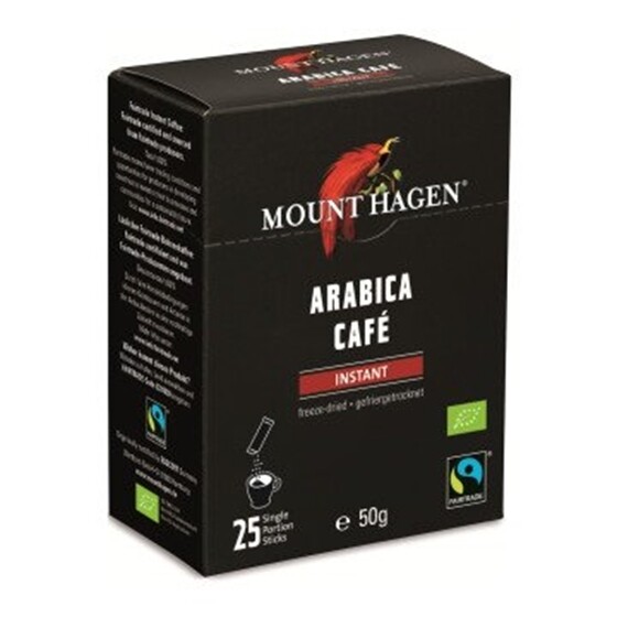 Kaffee Mount Hagen Bio Bohnenkaffee Instant Stick Pack 25 x 2 g