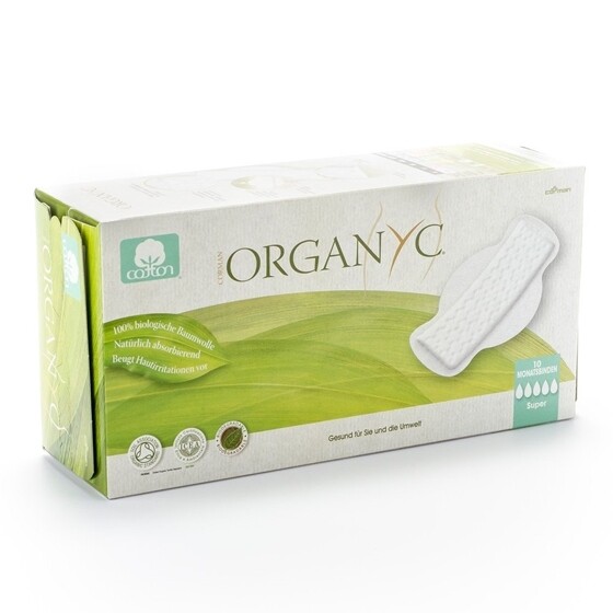 Monatsbinden Organyc  mit Flügel super Pack 10 Stück