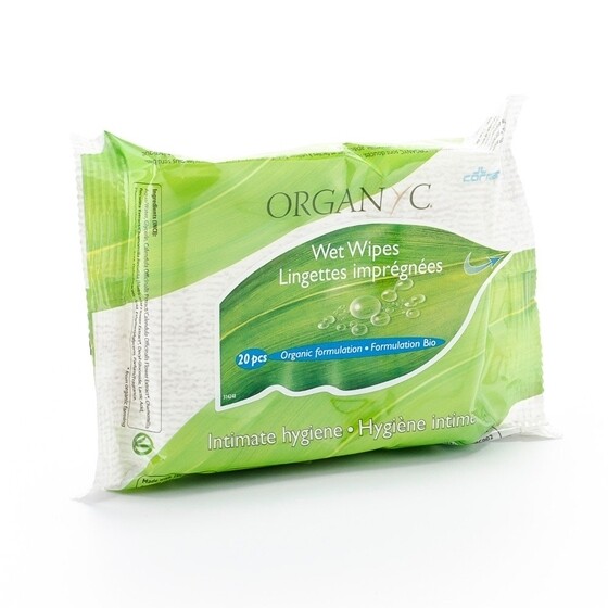 Feuchttücher Organyc  Intimpflege Pack 20 Stück