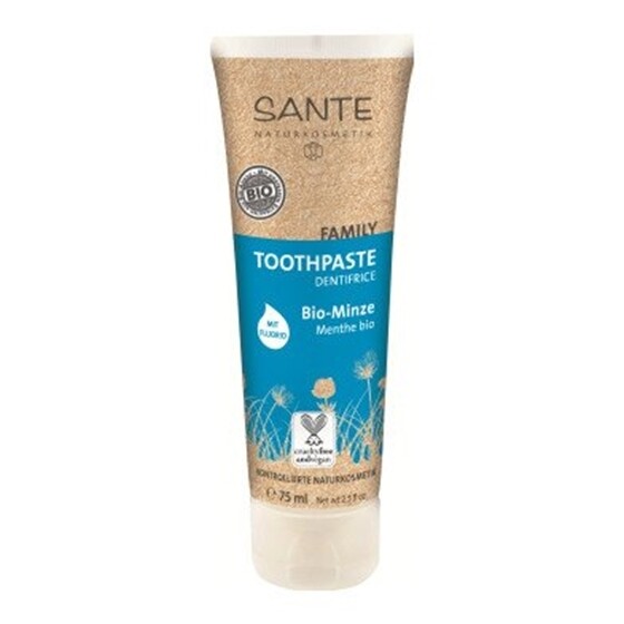 Toothpaste Minze Tube Sante Family  75 ml