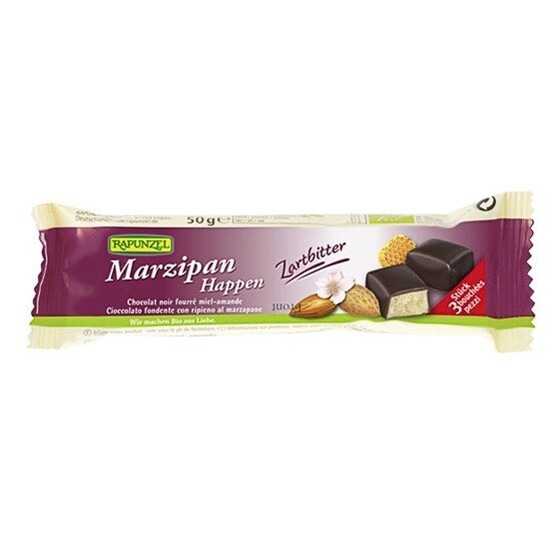 Rapunzel Bio Marzipan-Happen Zartbitter Riegel 20 x 50 g