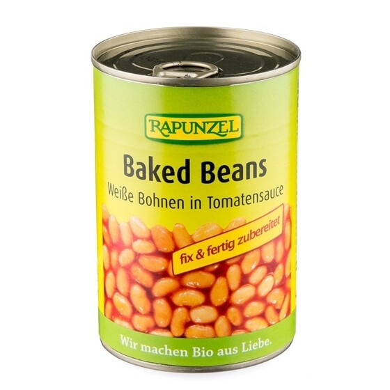 Rapunzel Bio Baked Beans weisse Bohnen in Tomatensauce Dose 400 g