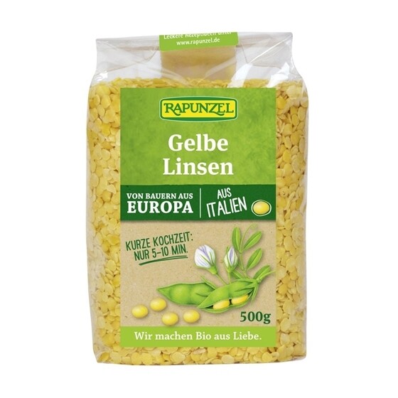 Rapunzel Bio Linsen gelb Beutel 500 g