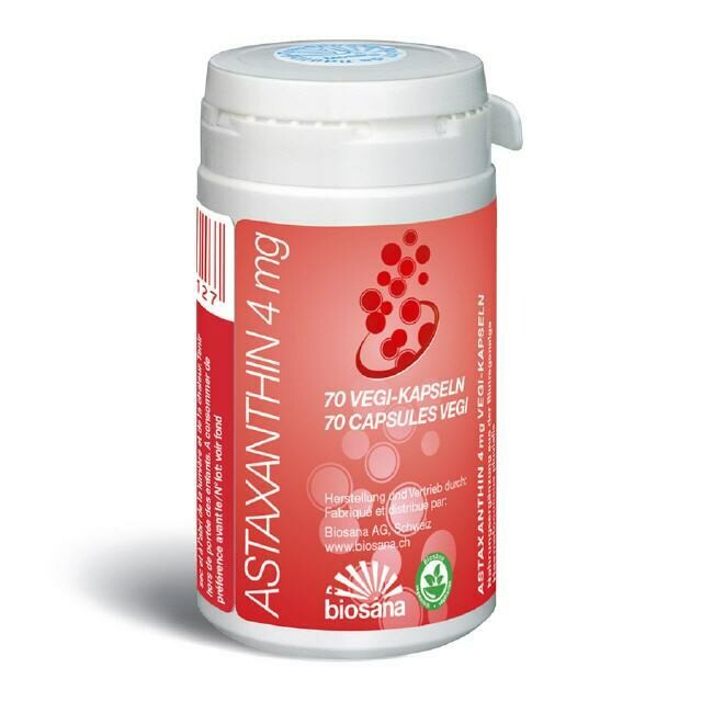 ASTAXANTHIN 4 mg VEGI-KAPSELN Biosana