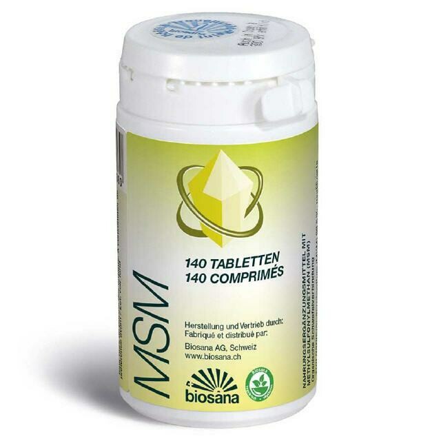 MSM Organische Schwefelverbindung Tabl. 500 mg Ds 140 Stück Biosana