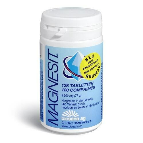 MAGNESIT Mineralsalz Lutschtabletten Dose	128 Stk. Biosana
