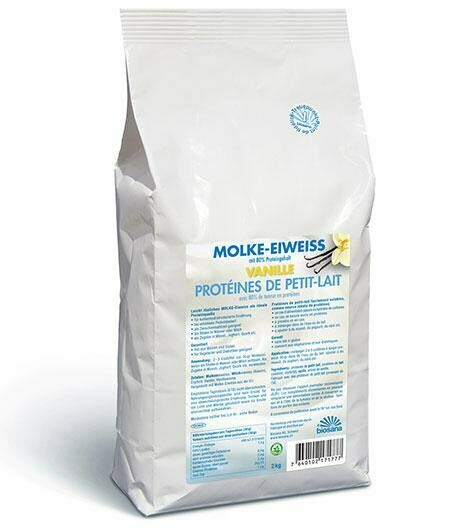 Molke-Eiweiss Pulver Vanille, Beutel 2 kg  Biosana
