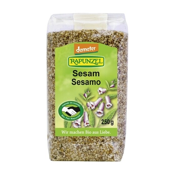 Sesam ungeschält Rapunzel Bio Demeter  HIH Beutel 250 g