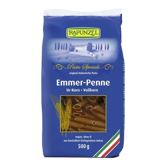 Emmer-Penne Vollkorn Beutel Rapunzel Bio 500g