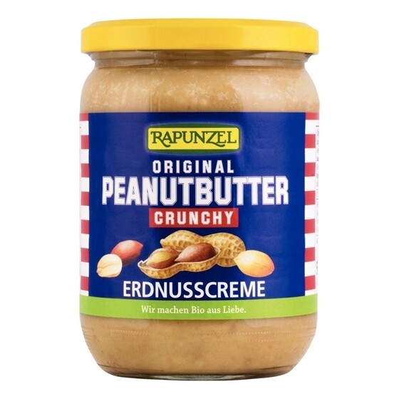 Peanutbutter Original Crunchy Rapunzel Bio  Glas 500 g