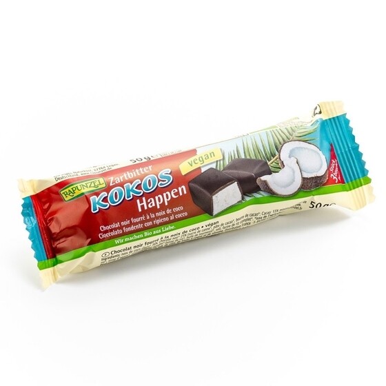 Rapunzel Bio Zartbitterschoko-Riegel mit Kokos Riegel 20 x 50 g
