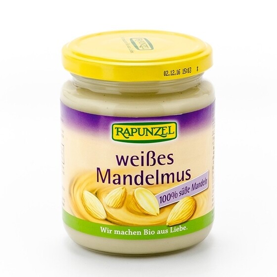 Mandelmus weiss Rapunzel Bio  Glas 250 g