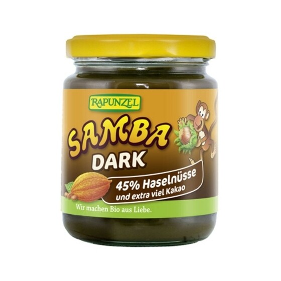Samba Haselnuss dunkel Rapunzel Bio Glas 250 g
