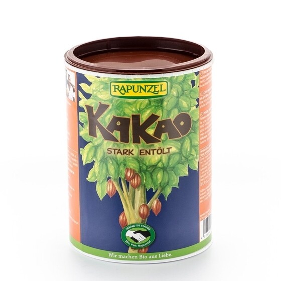 Kakaopulver stark entölt Rapunzel Bio Glas 250 g