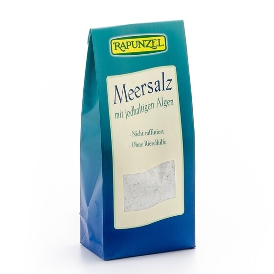 Meersalz mit jodhaltigen Algen Rapunzel Bio 500g