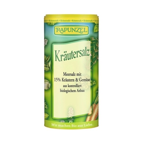 Kräutersalz mit jodhaltigen Algen Rapunzel Bio  Streudose 125 g