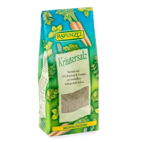 Kräutersalz mit jodhaltigen Algen Rapunzel Bio  Nachfüllbeutel Beutel 500 g