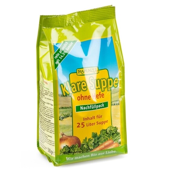 Klare Suppe ohne Hefe Rapunzel Bio Beutel 500 g