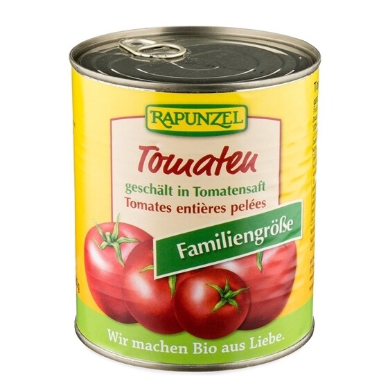 Tomaten geschält in Tomatensaft Dose 800 g Rapunzel Bio
