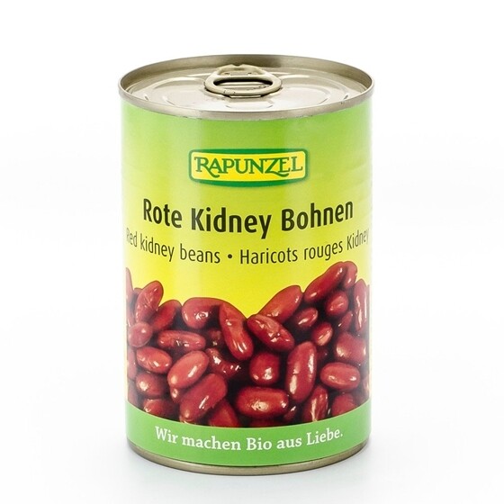 Rote Kidney Bohnen fertig gekocht Rapunzel Bio    Dose 3 x 400 g