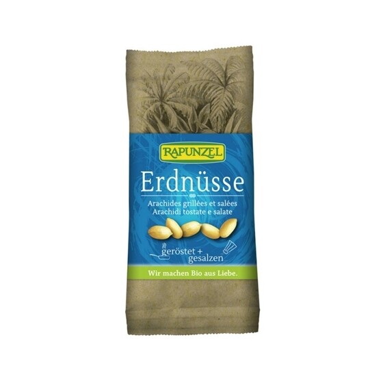 Erdnüsse geröstet, gesalzen Rapunzel Bio  5 x 75 g