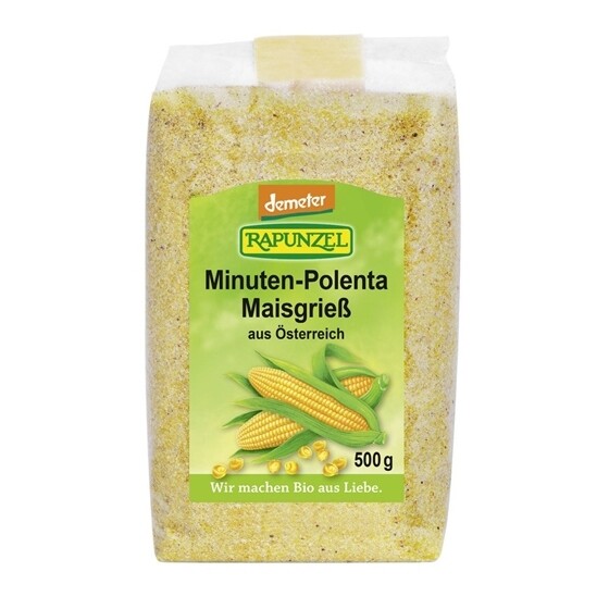 Mais Griess Minuten Polenta Rapunzel Bio Demeter   Beutel 3 x 500 g