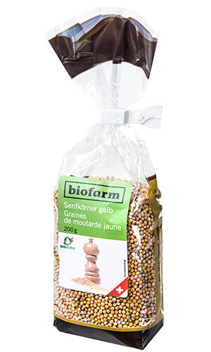 Senfkörner gelb Biofarm Bio  200 g