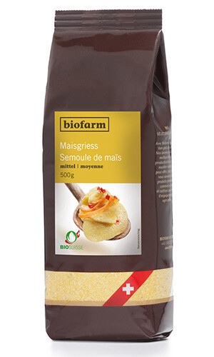 Mais Griess mittel Biofarm Bio 500 g