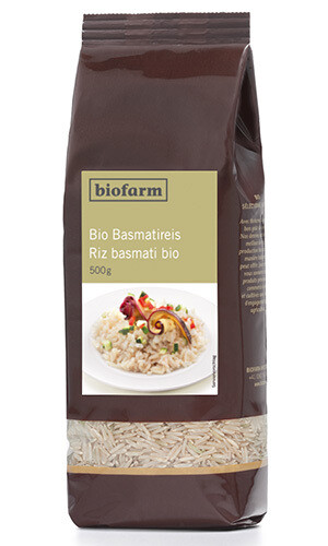 Basmatireis Bio   Biofarm  500 g