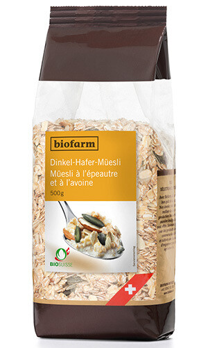 Biofarm Bio Müesli Dinkel-Hafer Beutel 500 g