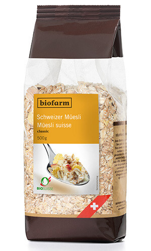 Müesli Schweizer  Bio  classic Biofarm 500 g