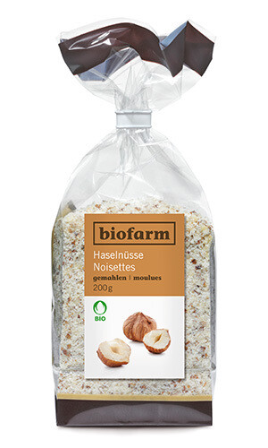 Haselnüsse gemahlen Biofarm Bio 200 g