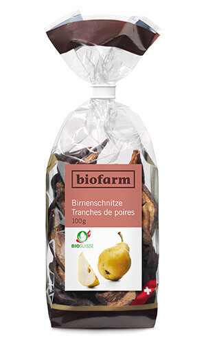 Birnen Schnitze Biofarm Bio 3 x  100 g
