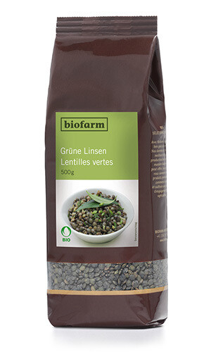 Grüne Linsen Biofarm Bio 3 x 500 g