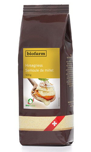 Hirse Griess Biofarm Bio 3 x  500 g