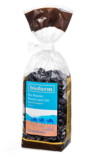 Rosinen Black Beauties Biofarm Bio  3 x 180 g