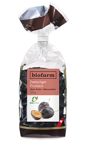 Zwetschgen ohne Stein Biofarm Bio 3 x  125 g