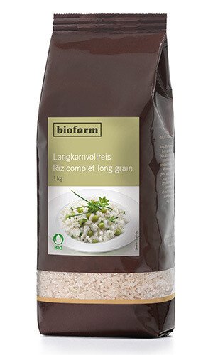 Langkorn Vollreis Biofarm Bio 3 x 1 kg
