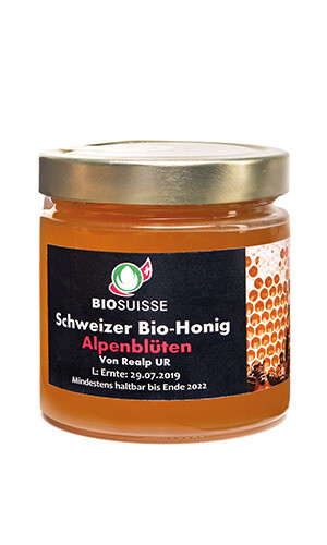 Honig Alpen Blüten  Biofarm Bio  250 g