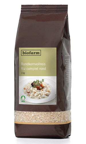 Vollreis Rund Korn  Biofarm Bio  3 x 1 kg