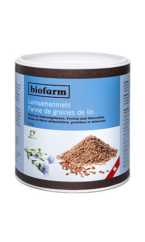 Leinsamen Mehl Biofarm Bio Dose 3 x 250 g
