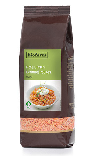 Rote Linsen Biofarm Bio  3 x 500 g