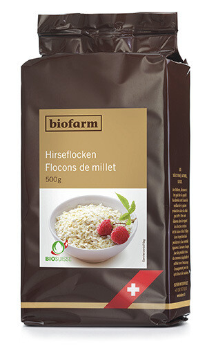 Hirse Flocken Biofarm Bio 3 x  500 g
