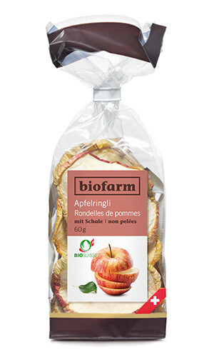 Apfel Ringli mit Schale Biofarm Bio 60 g
