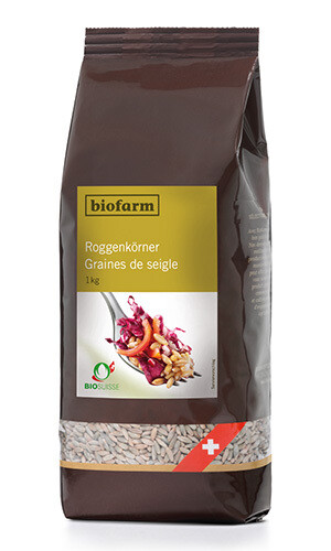 Roggen Körner Biofarm Bio 3 x 1 kg