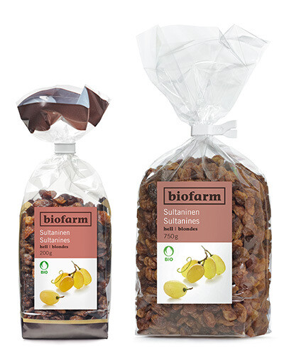 Sultaninen hell Biofarm Bio 750 g