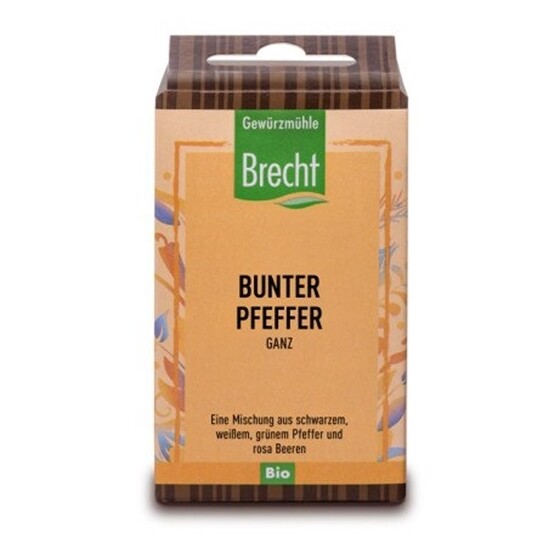 Brecht Bio Pfefferkörner bunt Pack 3 x 40 g