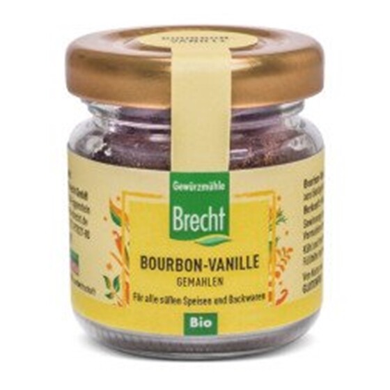 Brecht Bio Bourbon-Vanille gemahlen Glas 15 g