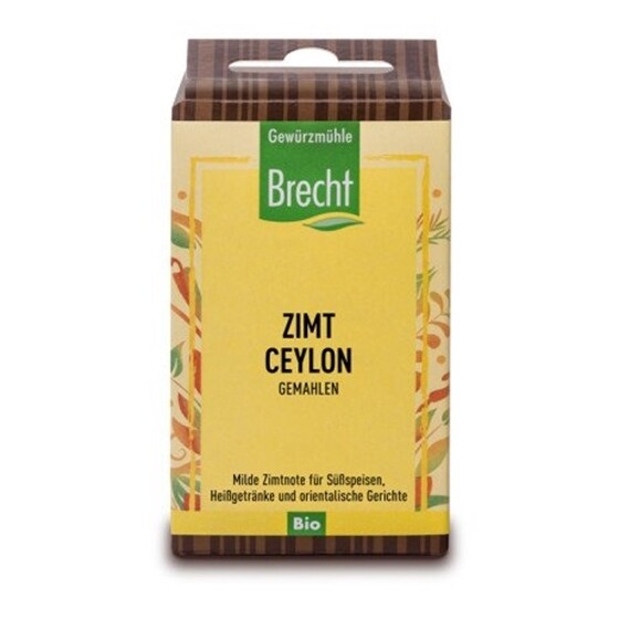 Brecht Bio Zimt Ceylon gemahlen Pack 3 x 27 g