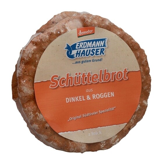 Schüttelbrot Dinkel und Roggen Erdmannhauser  Stück 3 x 160 g